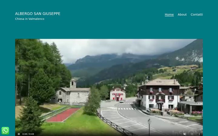 Screenshot ta' albergosangiuseppe.com