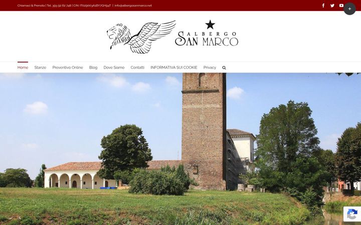 Screenshot of albergosanmarco.net