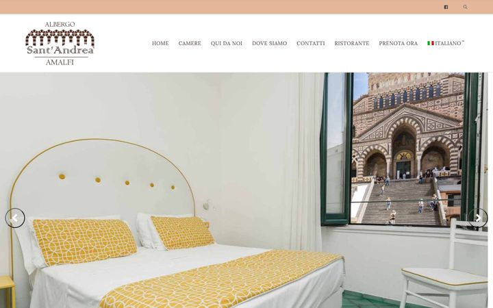 Screenshot of albergosantandrea.it
