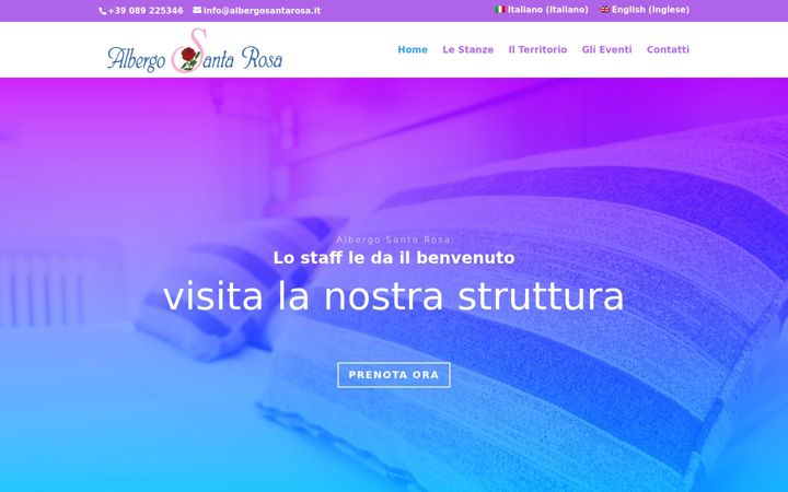Screenshot di albergosantarosa.it