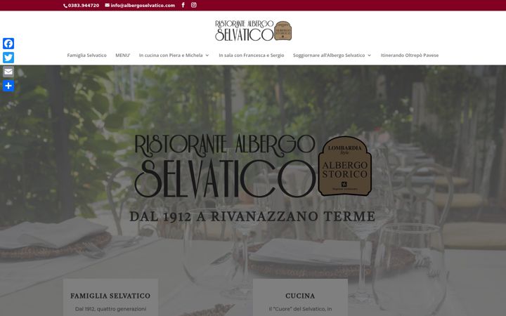 Screenshot of albergoselvatico.com