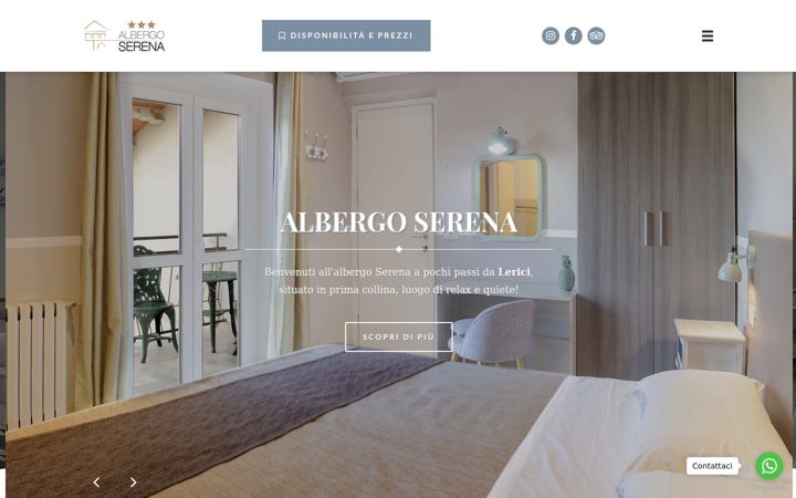 Screenshot of albergoserena.net