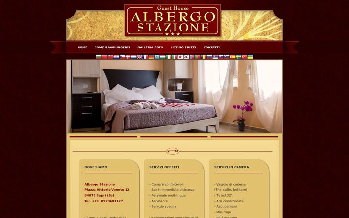 Screenshot of albergostazionesapri.it