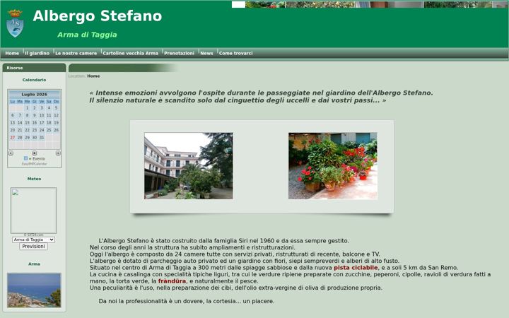 Screenshot of albergostefano.com