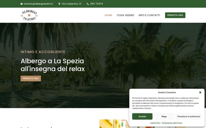 Screenshot of albergoteatro.it
