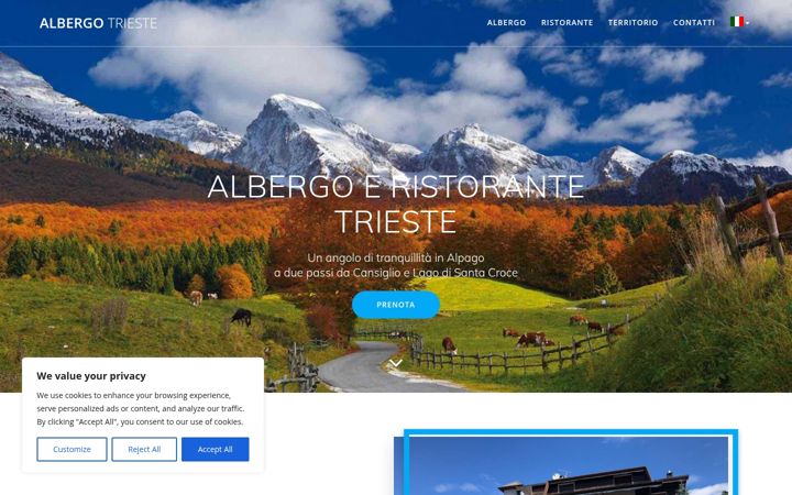 Screenshot of albergotrieste.net