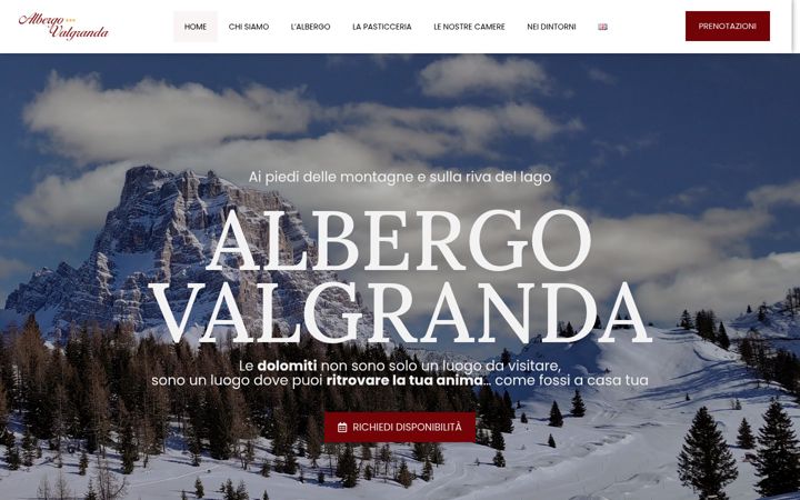 Screenshot di albergovalgranda.com