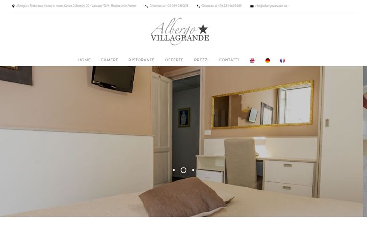 Screenshot of albergovarazze.eu