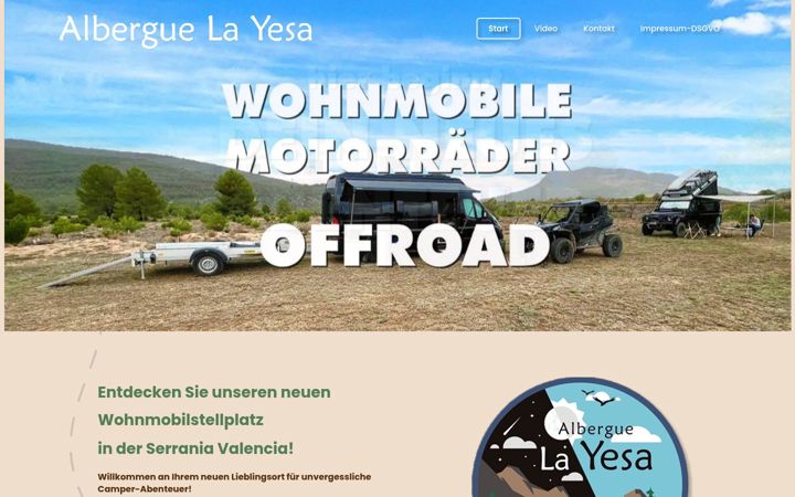 Screenshot ta' albergue-la-yesa.com
