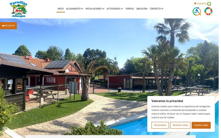 Screenshot ta' albergue-paradiso.com