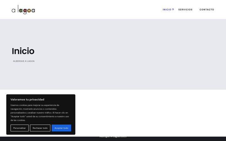 Screenshot ta' alberguealagoa.com