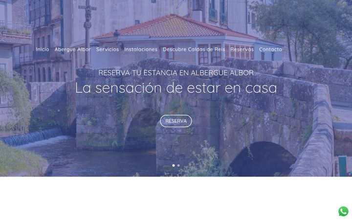 Screenshot of alberguealbor.com