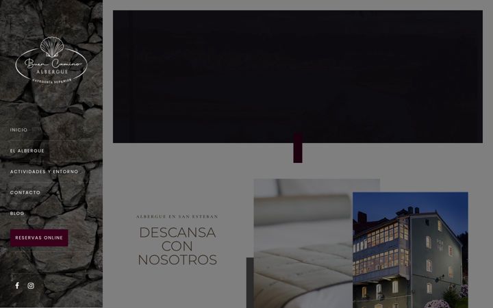 Screenshot of alberguebuencamino.eu