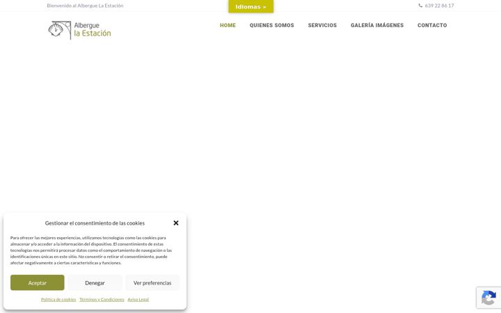 Screenshot of alberguelaestacion.com