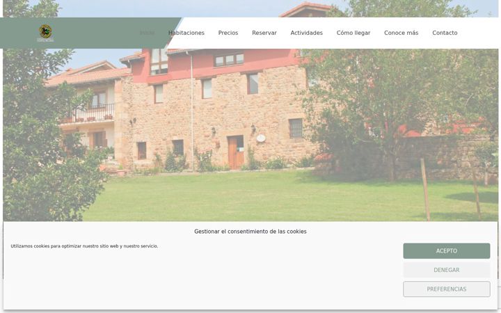 Screenshot of alberguelatorre.com