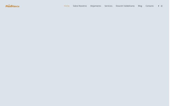 Screenshot of alberguemasblanco.es
