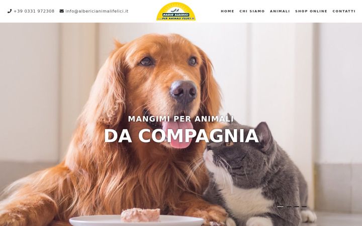 Screenshot of albericianimalifelici.it