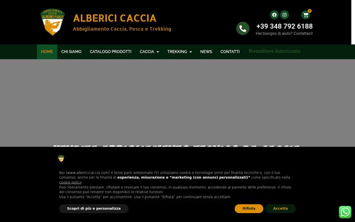 Screenshot of albericicaccia.com