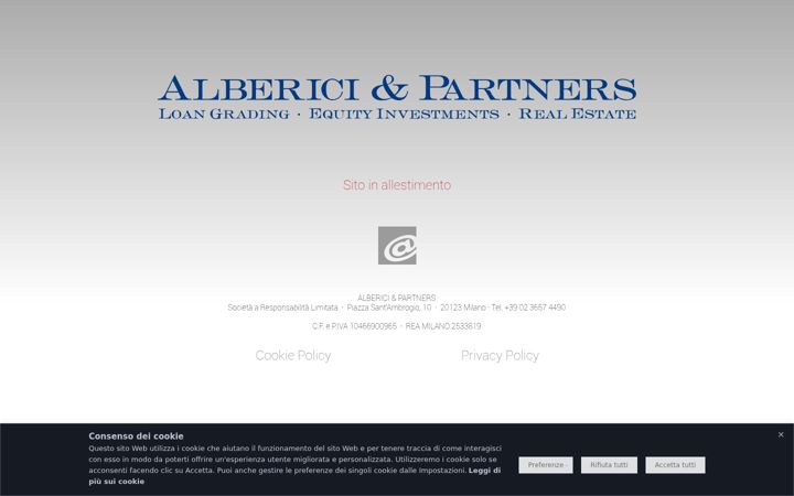 Screenshot of albericiepartners.it