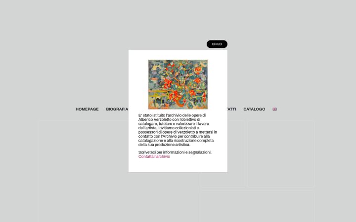 Screenshot of albericoverzoletto.it