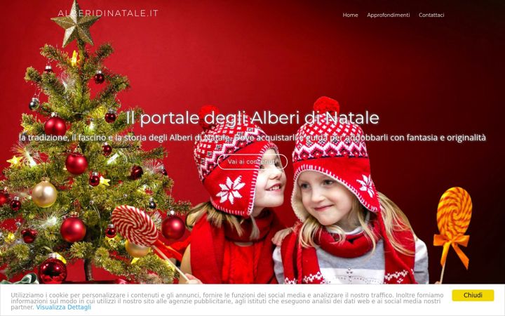 Screenshot of alberidinatale.it