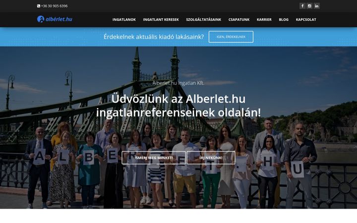 Screenshot of alberlettippek.hu
