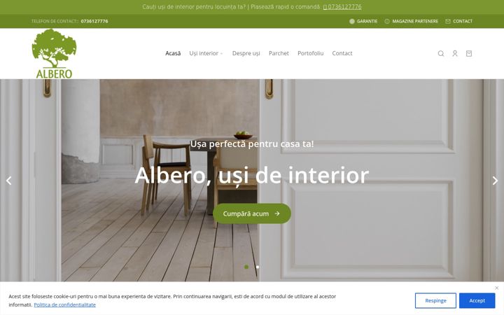 Screenshot of albero.ro