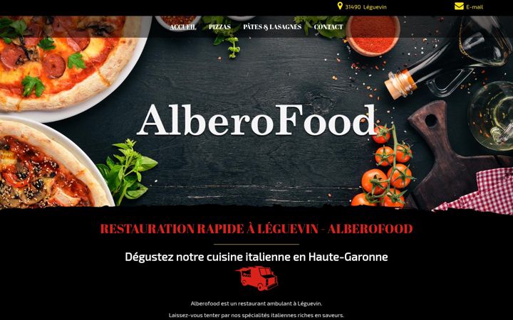 Screenshot of alberofood.fr