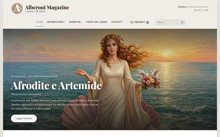 Screenshot von alberonimagazine.it