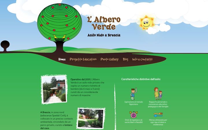 Screenshot of alberoverde.it