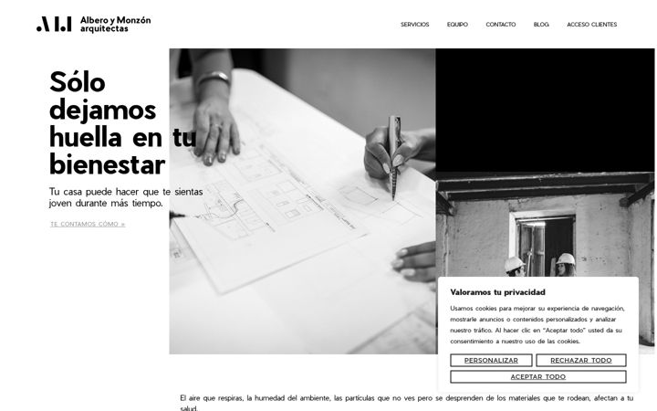 Screenshot of alberoymonzon.com