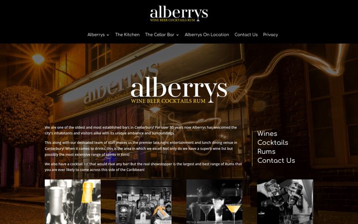 Skjermbilde av alberrys.co.uk