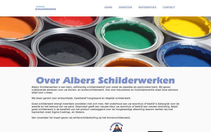 Screenshot of albersschilderwerken.nl