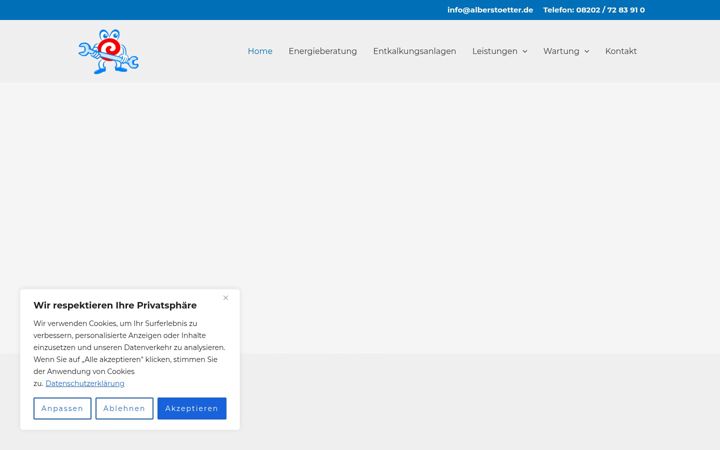 Posnetek zaslona alberstoetter.de