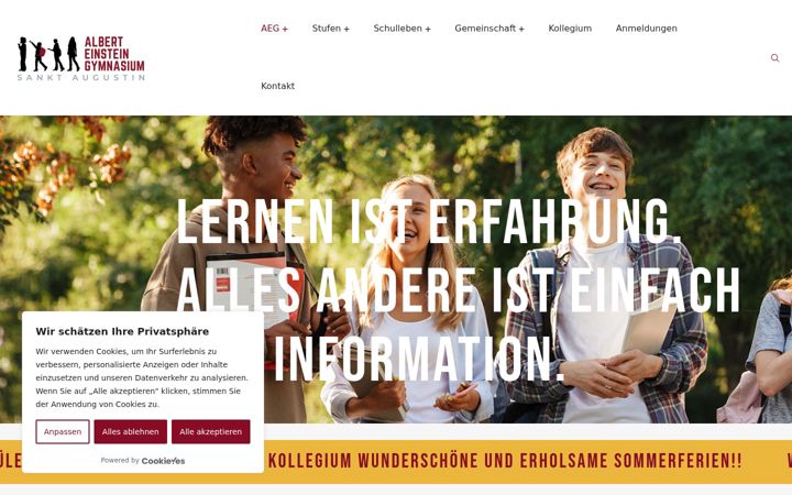Skærmbillede af albert-einstein-gymnasium.de