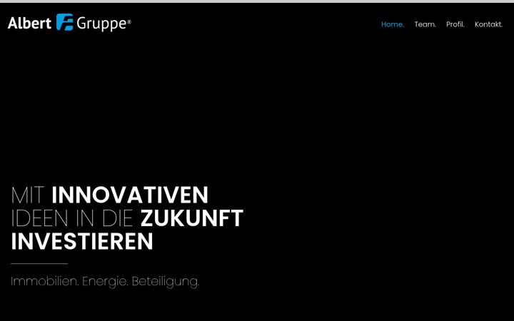 Screenshot of albert-gruppe.com