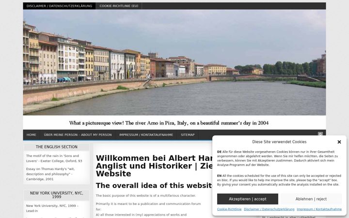 Screenshot of albert-hans.com