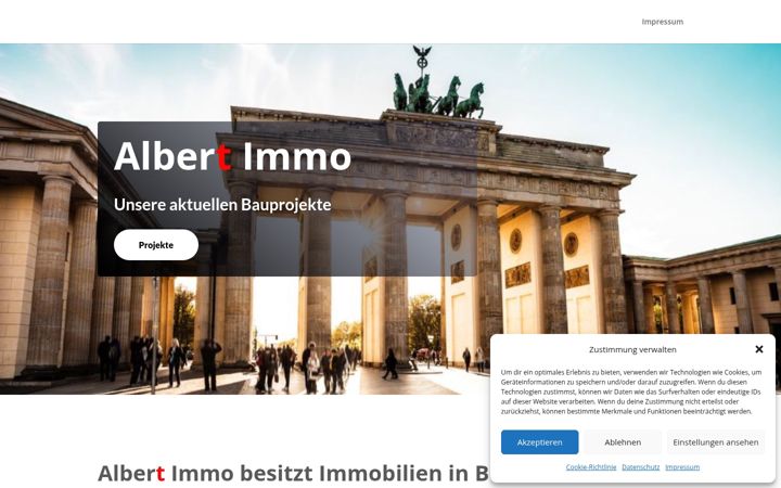 Screenshot of albert-immo.eu