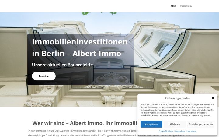 Screenshot of albert-immo.org