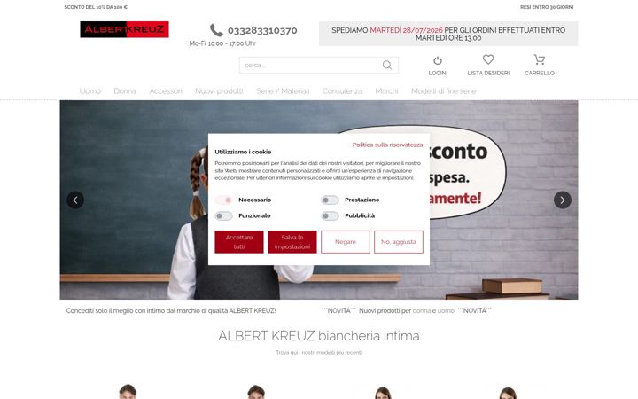 Screenshot of albert-kreuz.it