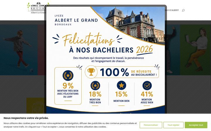 Screenshot of albert-le-grand.com