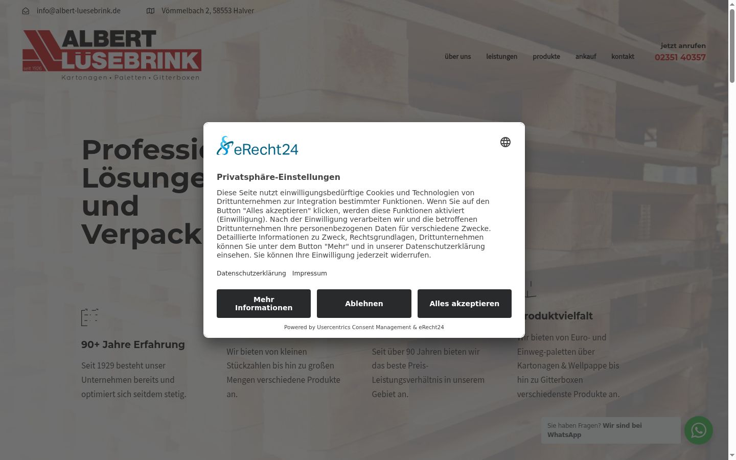 Zrzut ekranu banera zgody wyświetlanego przed jakąkolwiek interakcją