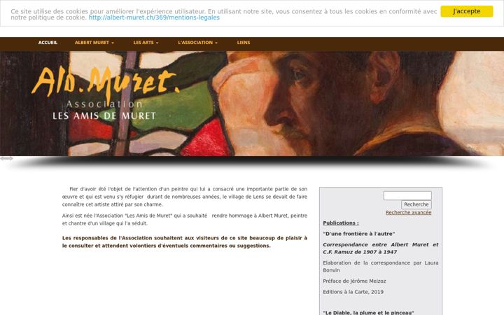 Screenshot of albert-muret.ch