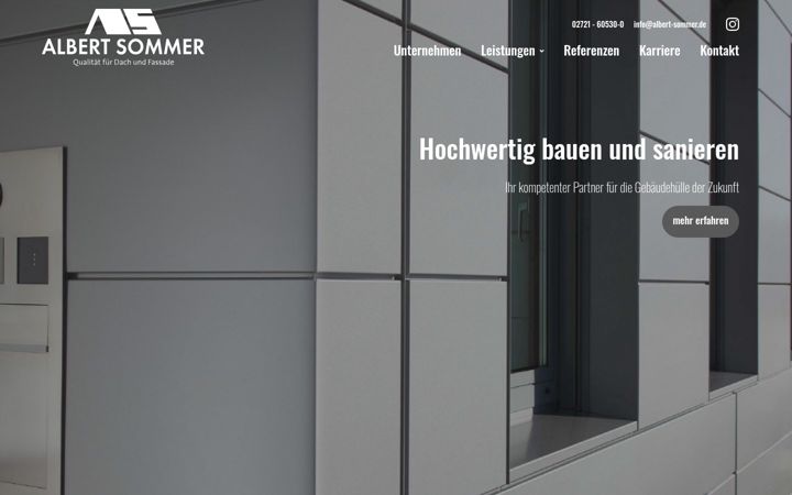 Screenshot of albert-sommer.de