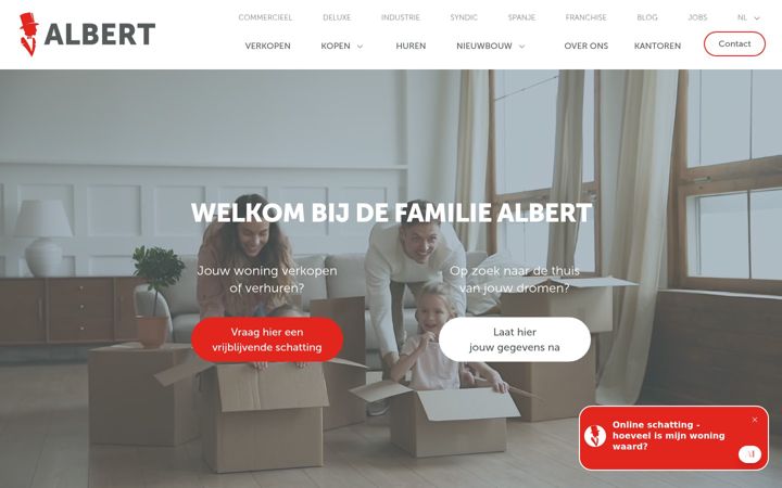 Screenshot of albert.immo