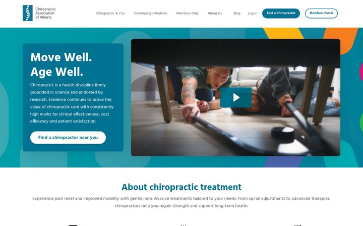 Screenshot of albertachiro.com