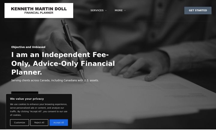 Screenshot of albertafinancialplanner.ca