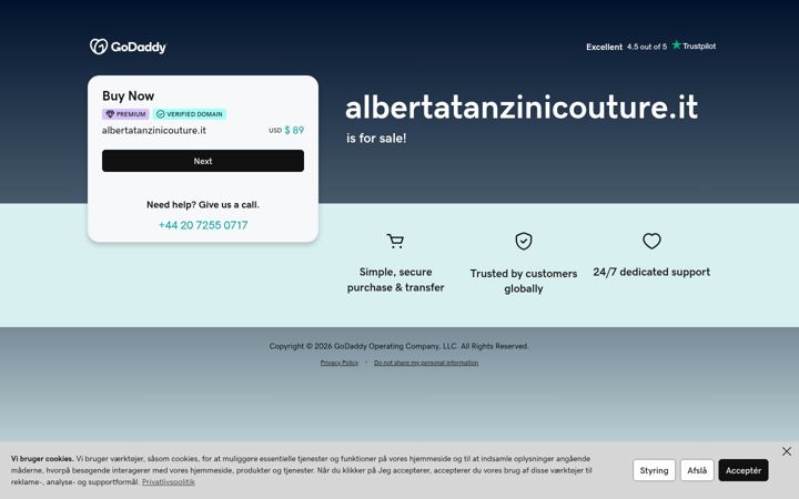 Screenshot of albertatanzinicouture.it