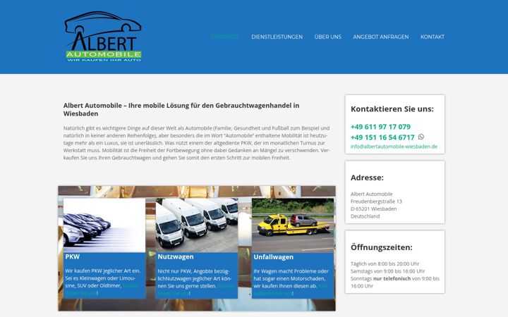 Screenshot of albertautomobile-wiesbaden.de