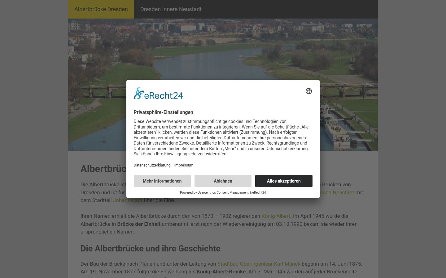 Zrzut ekranu banera zgody wyświetlanego przed jakąkolwiek interakcją